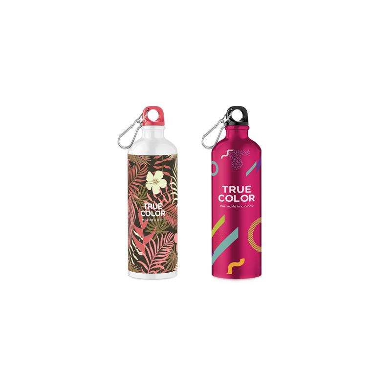 Bouteille en aluminium avec mousqueton (Production)