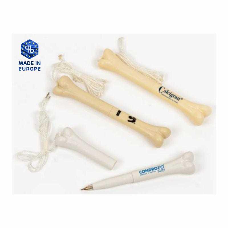 Bone-shaped pen with cord (Production)
