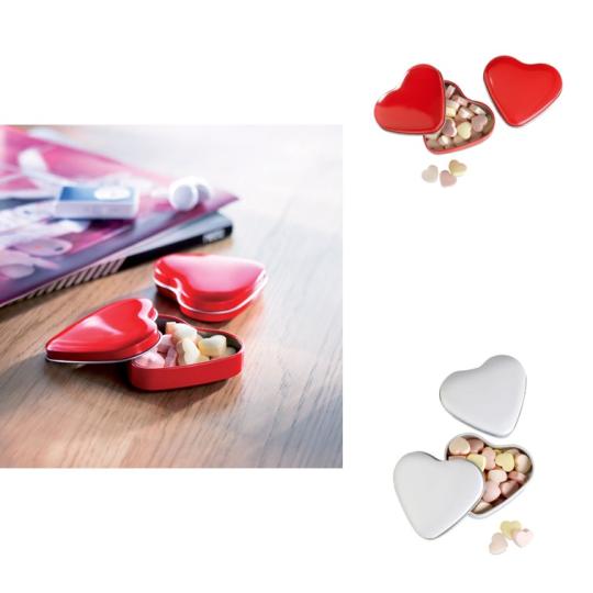 Caja corazón caramelos