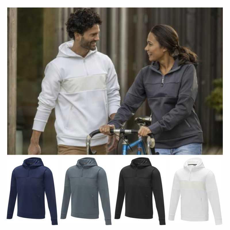 Camiseta con capucha con cierre a medio para hombre y mujer Sayan Elevate Life®