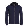 Casaco com capuz clássico de homem e mulher Full Zip