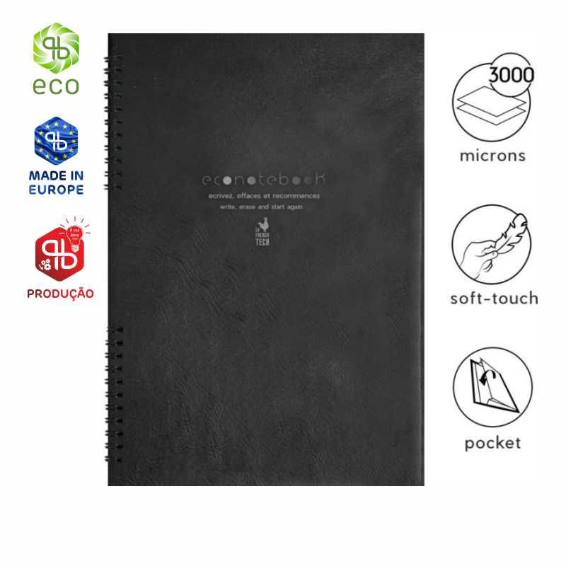 Bloc-notes avec couverture en cuir PU EcoNotebook NA5 SCX design® (Production)