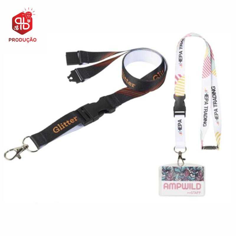 Lanyard c/ fecho de segurança e clic-clac (Produção Standard)