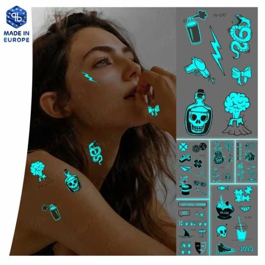 Tatouages Glow Fluorescents...