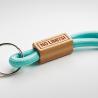 Lanyard com peça em bambu (Produção)