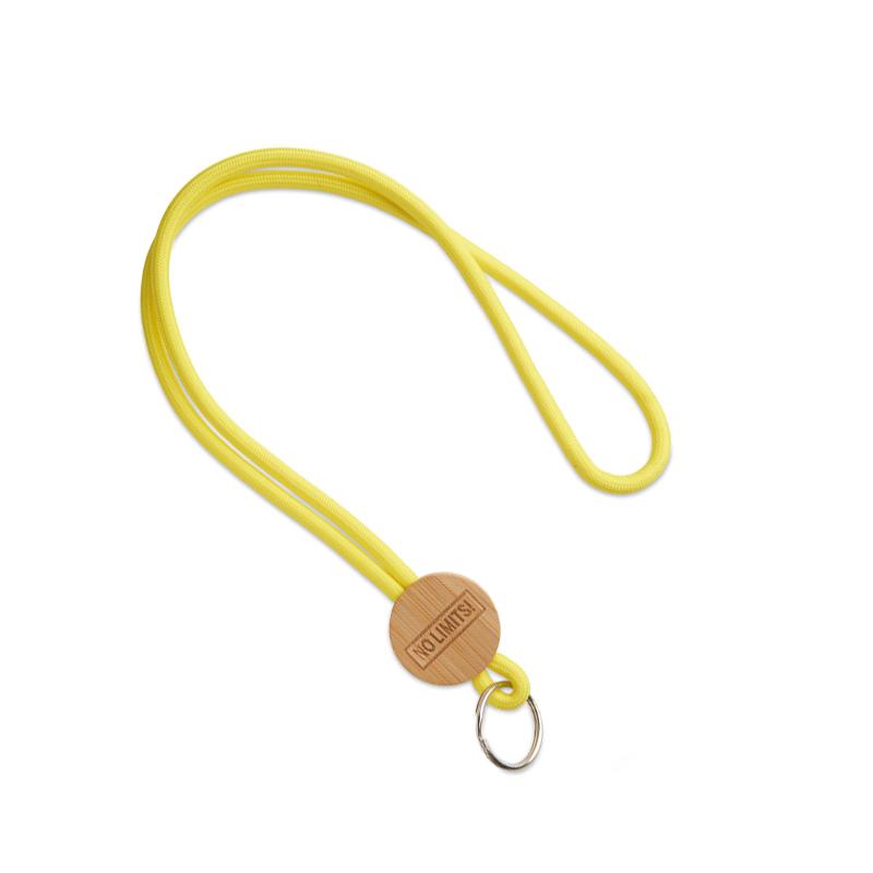 Lanyard lanyard com peça de bambu (Produção)