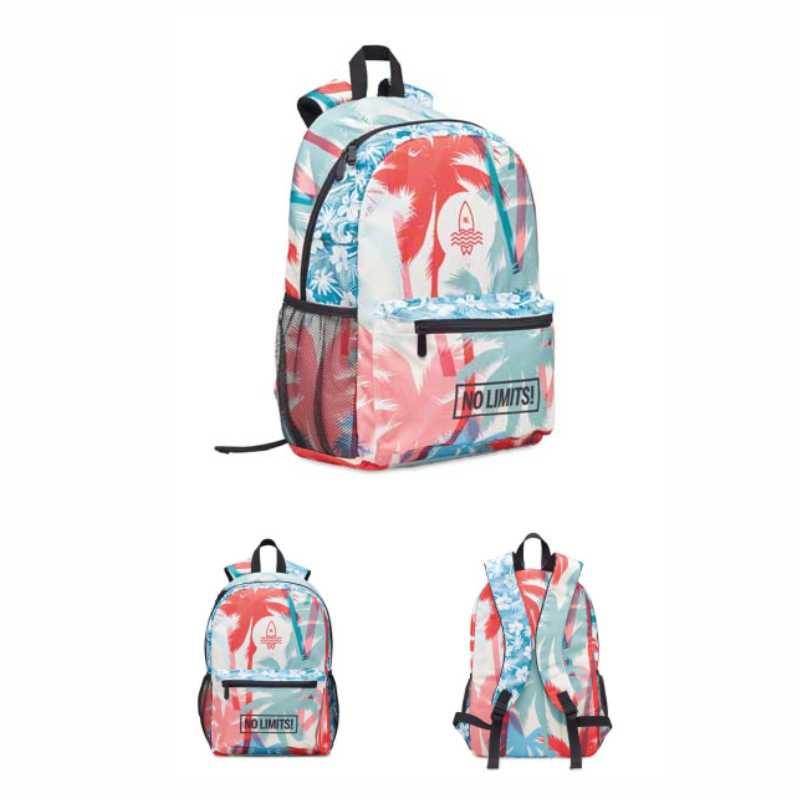 Sac à dos entièrement en polyester imprimé (Production)