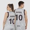 T-shirt promocional de basquetebol com decote em V (Produção)