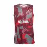 T-shirt promocional de basquetebol com gola redonda (Produção)