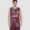 T-shirt promocional de basquetebol com gola redonda (Produção)
