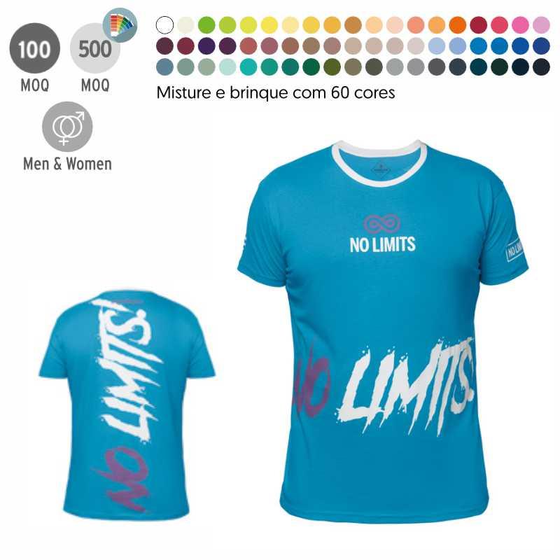 T-shirt feita à medida em 100% algodão (Produção)