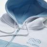 Sweatshirt bicolor com fecho de correr feita à medida (Produção)