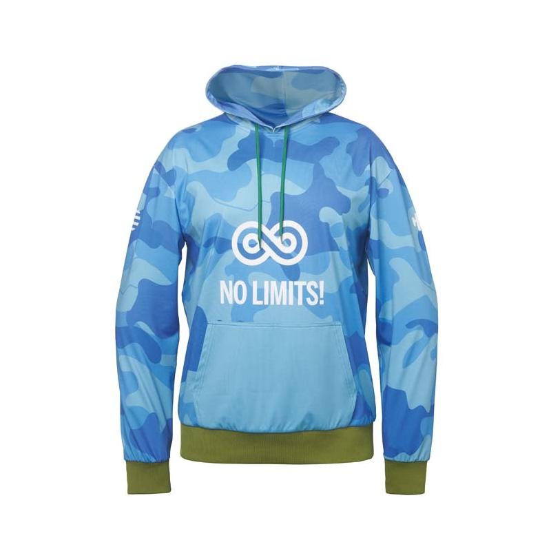 Sweatshirt com capuz sublimado em 100% poliéster (Produção)