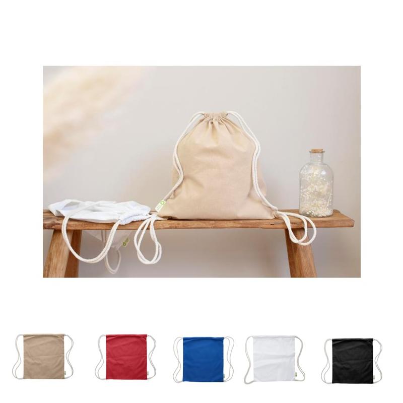 Bolsa con Cordón en Algodón Reciclado Joy