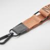 Support pour téléphone portable croisé en ruban tissé et patch en PU (Production)