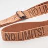 Mobile phone holder with woven tape cross and PU patch (Production)