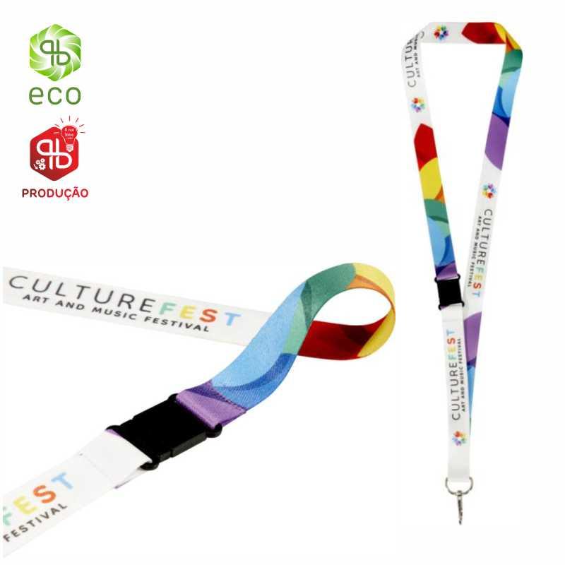 Lanyard de Sublimação em RPET com Fivela de Segurança Lois (Produção)