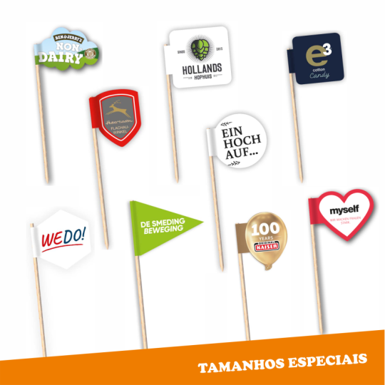 Mini flags with stick of...