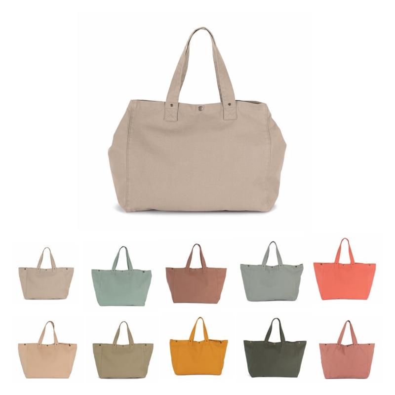 Cotton Shopping Bag with Washed Look Kimood®