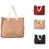 Bolsa de yute con costura en contraste Kimood®