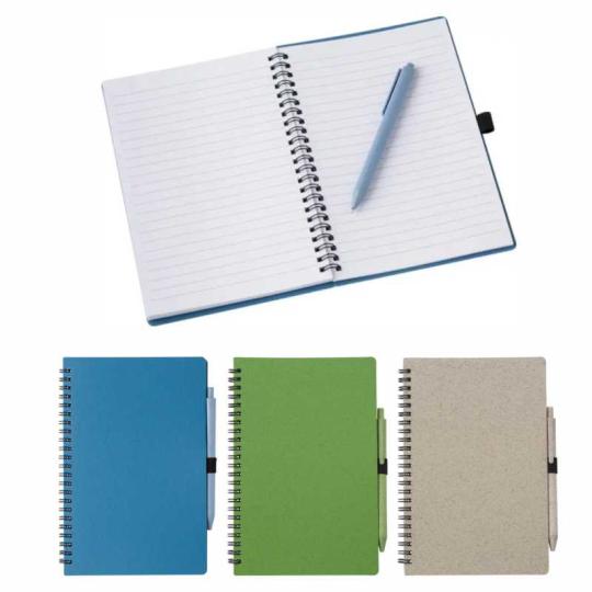 Wheat straw notebook Massimo