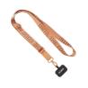 Cross-shaped mobile phone holder made of woven tape with metal plate (Production)