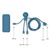 Cabo e Powerbank 7000mAh Mr Bio Pack Hepta