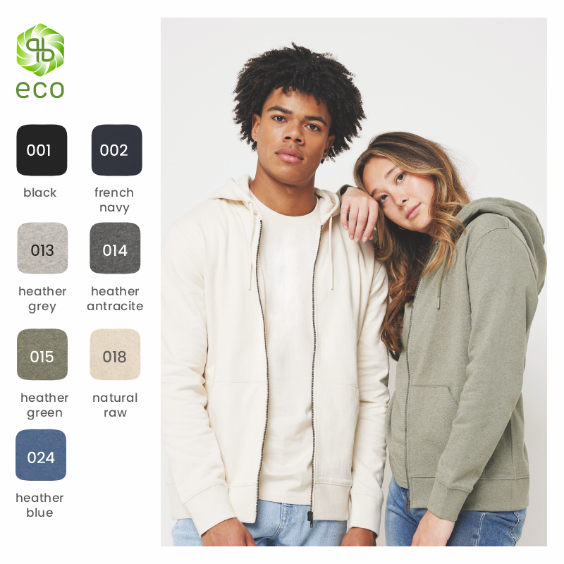 Sweatshirt com fecho de Algodão Reciclado Abisko Iqoniq®