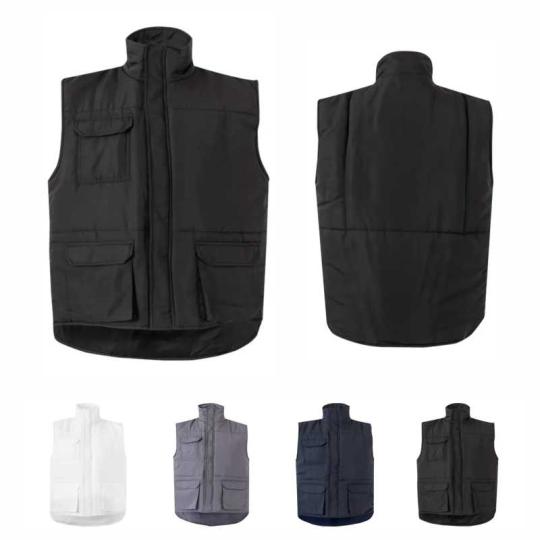Quilted multi-pocket vest