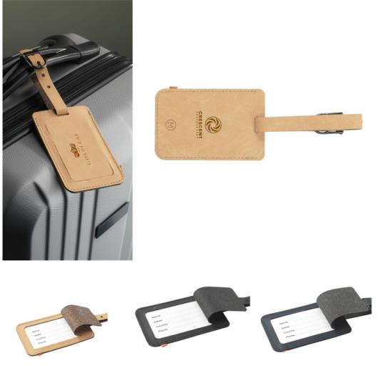 Étiquette de Bagage en Cuir...