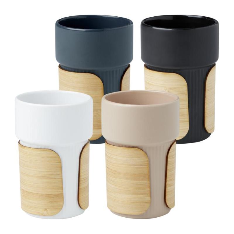 Copo Térmico com Capa de Bambu de 340 ml Fika