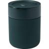 330 ml Ceramic Thermal Cup with Silicone Packaging and Plastic Lid Java