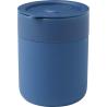 330 ml Ceramic Thermal Cup with Silicone Packaging and Plastic Lid Java