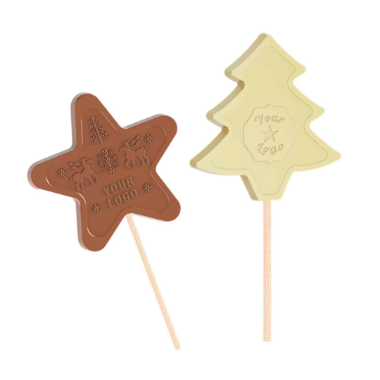 Piruleta estrella y árbol...