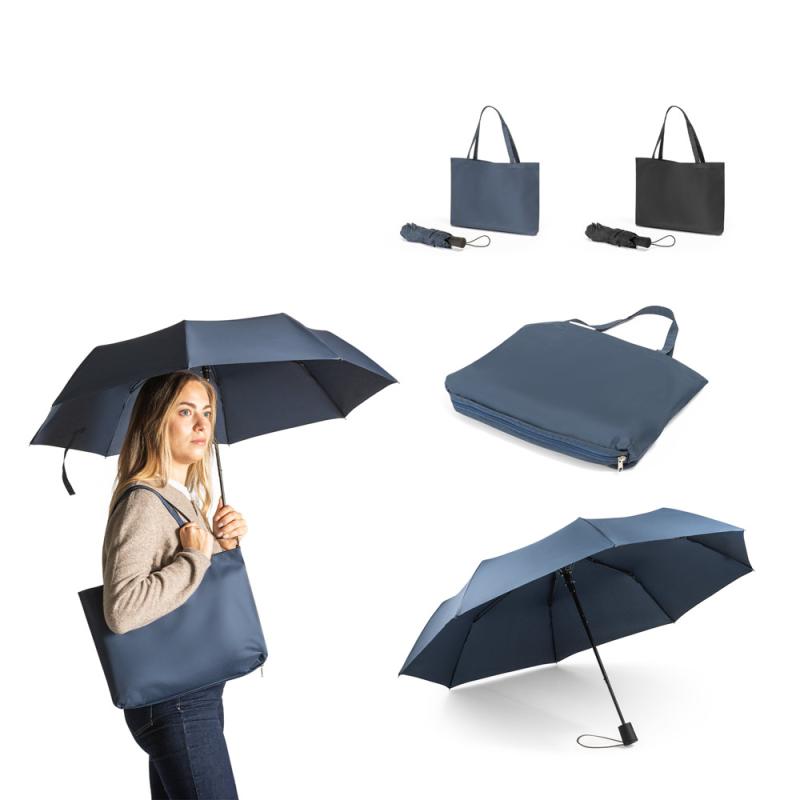 Guarda-chuva dobrável de 21'' em pongee 190T com abertura automática Skylar