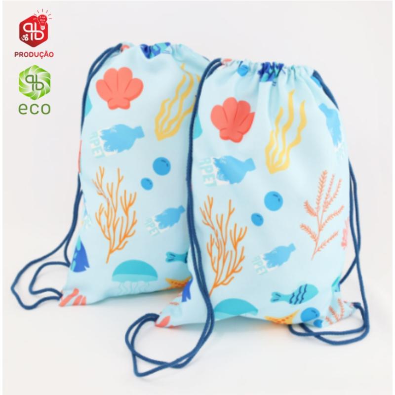 Sac à dos type sac en polyester Rpet (Production)