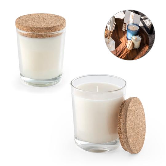 Aromatic candle with cork...