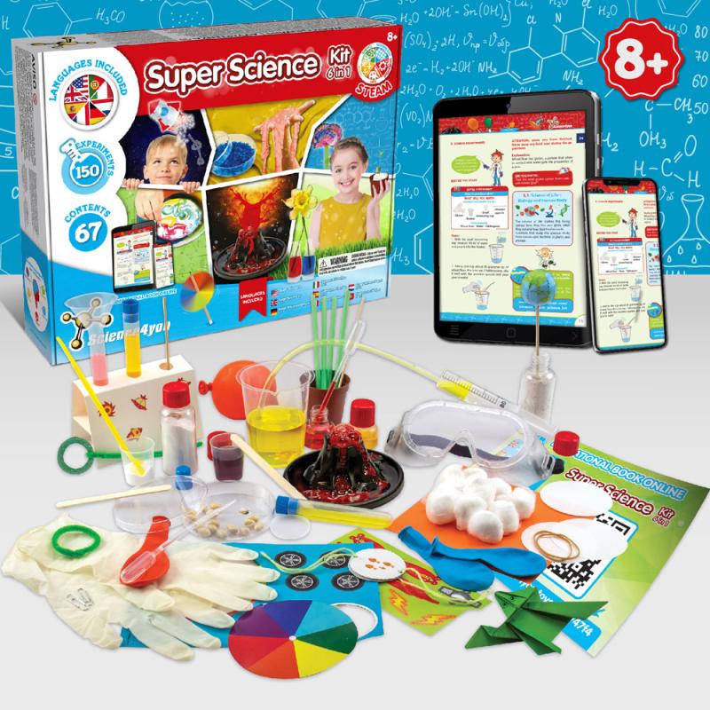 Kit didáctico para niños 6 en 1 Super Ciencia I Science4You®