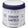 Caramel waffle cookies presented in tin William