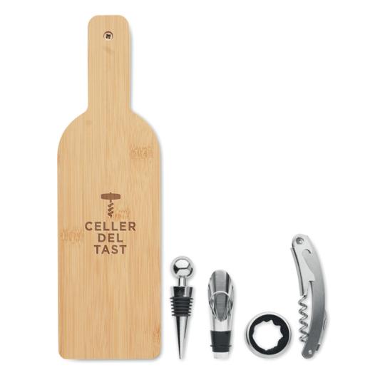 Set Vino en Forma de Botella