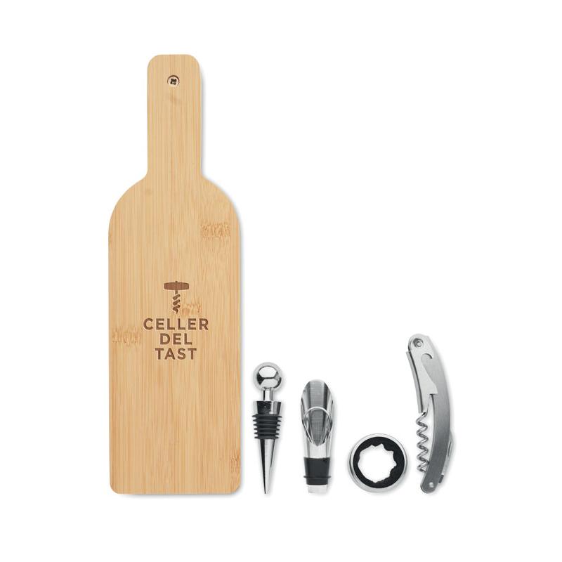 Set Vino en Forma de Botella