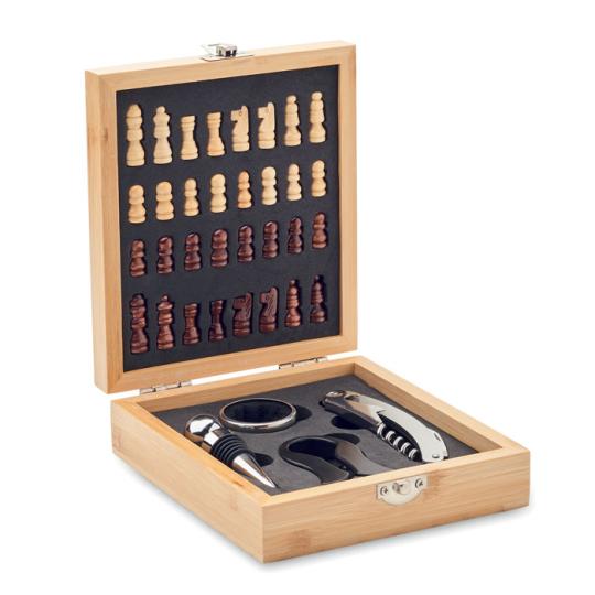 Wine Set Chess Board Chesset
