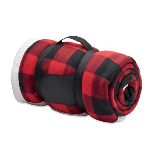 Sherpa Lined Wool Blanket