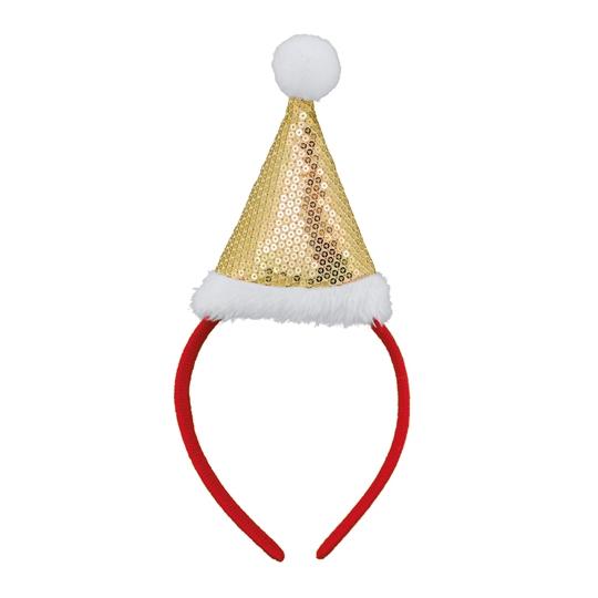 Diadema con gorro navideño...