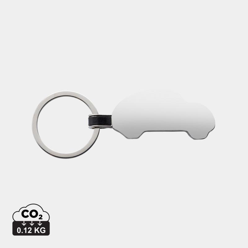 Llavero de aleación de zinc reciclado RCS para coche
