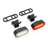Rechargeable light set for bicycle USB of recycled plastic RCS