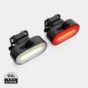 Conjunto de luz recargable para bicicleta USB de plástico reciclado RCS