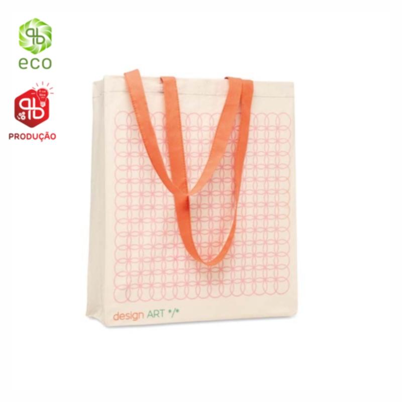 Bolsa de compras en algodón reciclado pre-consumo (Producción)