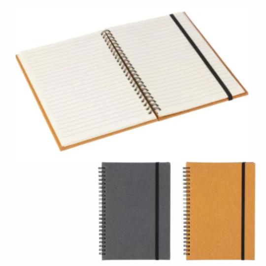 Carnet en cuir recyclé A5 Egon
