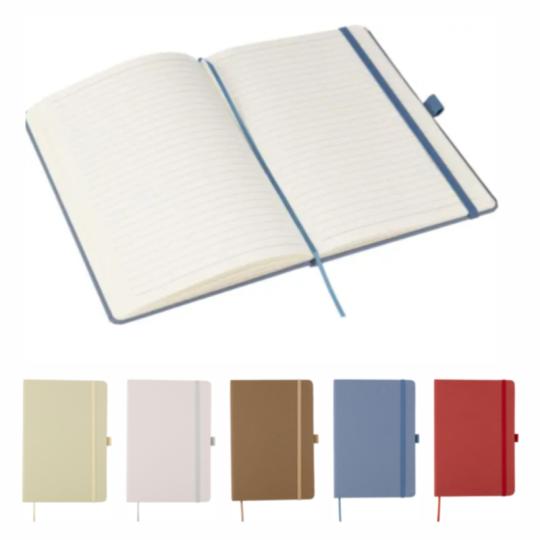 Notebook in cardboard and...